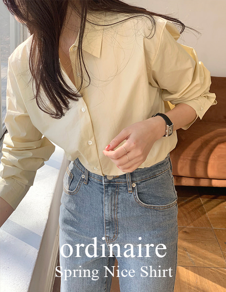 [ordinaire] 스프링 니스 셔츠 (4color/단독주문시당일발송/소진시품절)