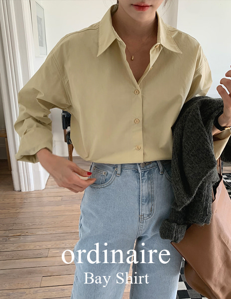 [ordinaire] 베이 셔츠 (3color/단독주문시당일발송)