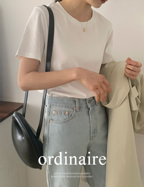 반팔티💙 [ordinaire] 모아니 티셔츠 (5color/아이보리 제외 단독주문시당일발송)(반팔티 추천)