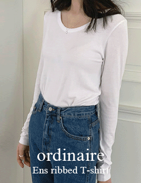 [ordinaire] 앤즈 골지티셔츠 (5color/단독주문시당일발송)