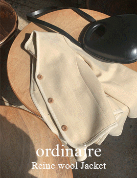 [ordinaire] 렌느 울 자켓 (2color/S-M/단독주문시당일발송/소진시품절)