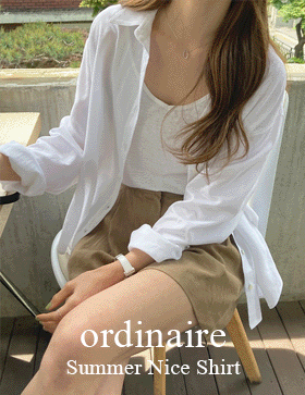 [ordinaire] 썸머 니스 셔츠 (핑크,블루 단독주문시당일발송/소진시품절)