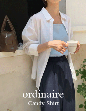 [ordinaire] 캔디 셔츠 (2color/핑크 단독주문시당일발송)